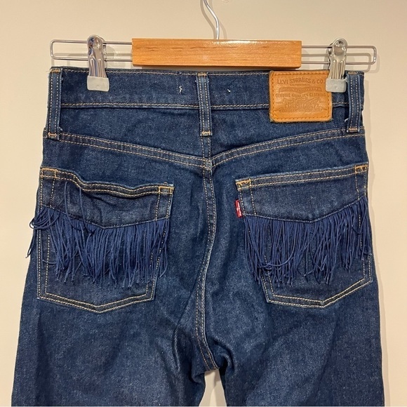 Levi's Wedgie Straight Jeans No Man's Land Fringe - Picture 10 of 16